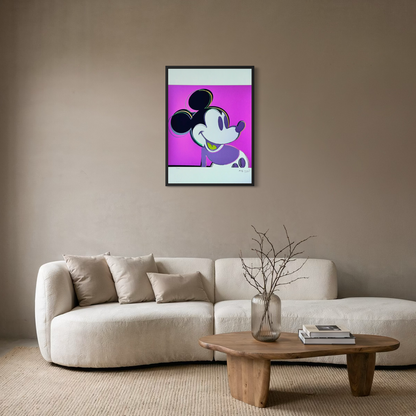 Andy Warhol – 'Mickey Mouse (Purple, Myths)' – Edição limitada e numerada