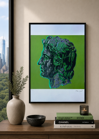 Andy Warhol Alexandre le Grand (Vert) Lithographie Arches 300gsm 42x59 cm