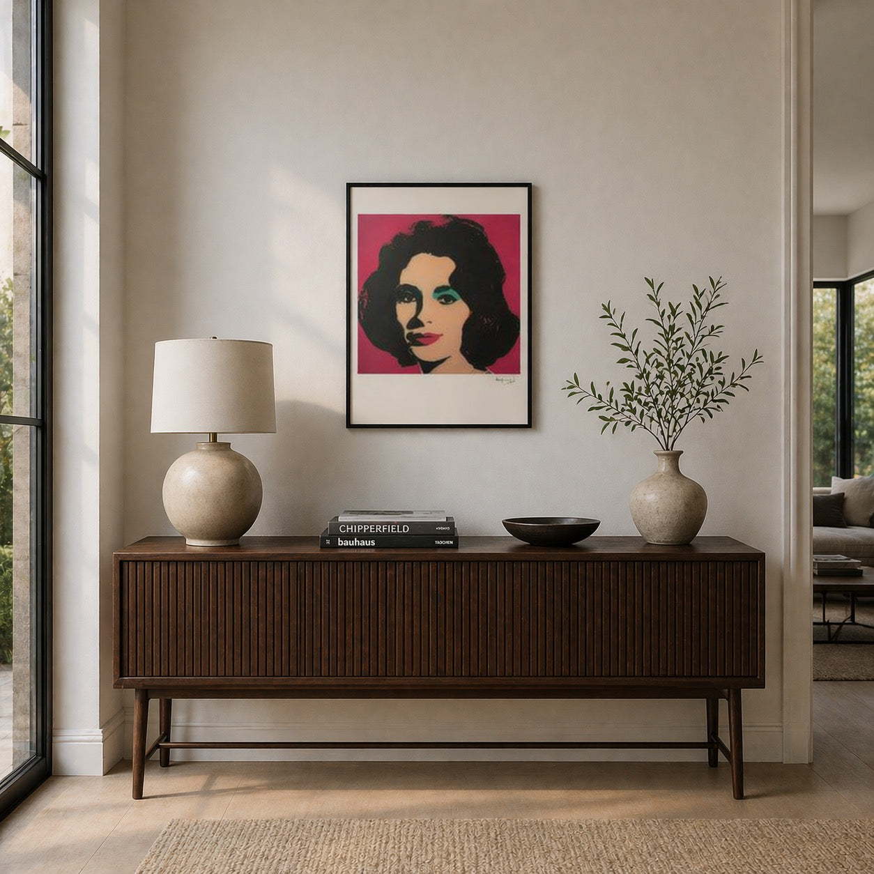 Andy Warhol Liz Taylor Litografibågar 300gsm 42x59 cm
