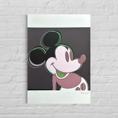 Andy Warhol Mickey Mouse (Salmão) Arcos Litográficos 300gsm 42x59 cm