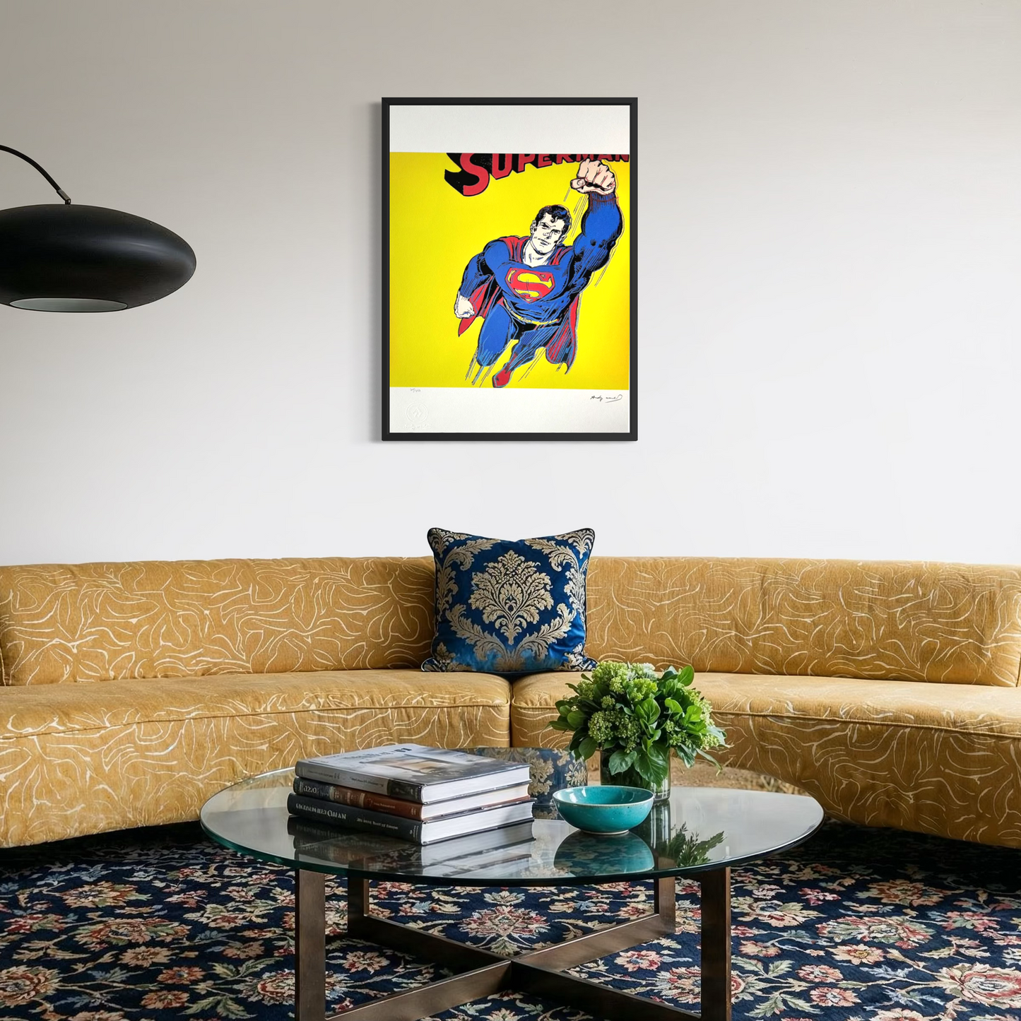 Andy Warhol Superman (Jaune) Lithographie Arches 300gsm 42x59 cm