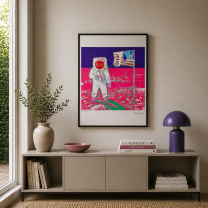 Andy Warhol Moonwalk (Rosa Neon & Roxo) Arcos Litográficos 300gsm 42x59 cm