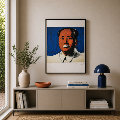 Andy Warhol Mao (Azul & Laranja) Arcos Litográficos 300gsm 42x59 cm