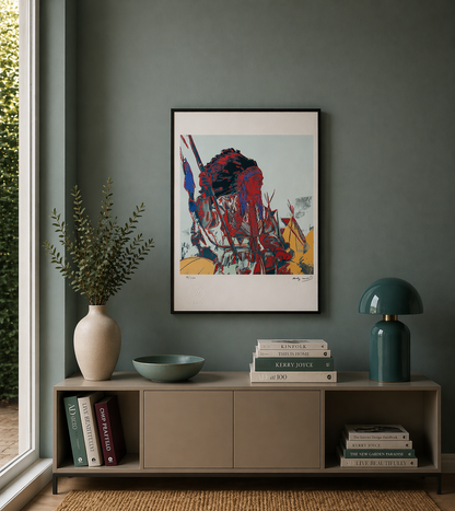 Andy Warhol War Bonnet Indian Lithograph Arches 300gsm 42x59 cm