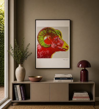 Andy Warhol Aries (Animals) Lithograph Arches 300gsm 42x59 cm