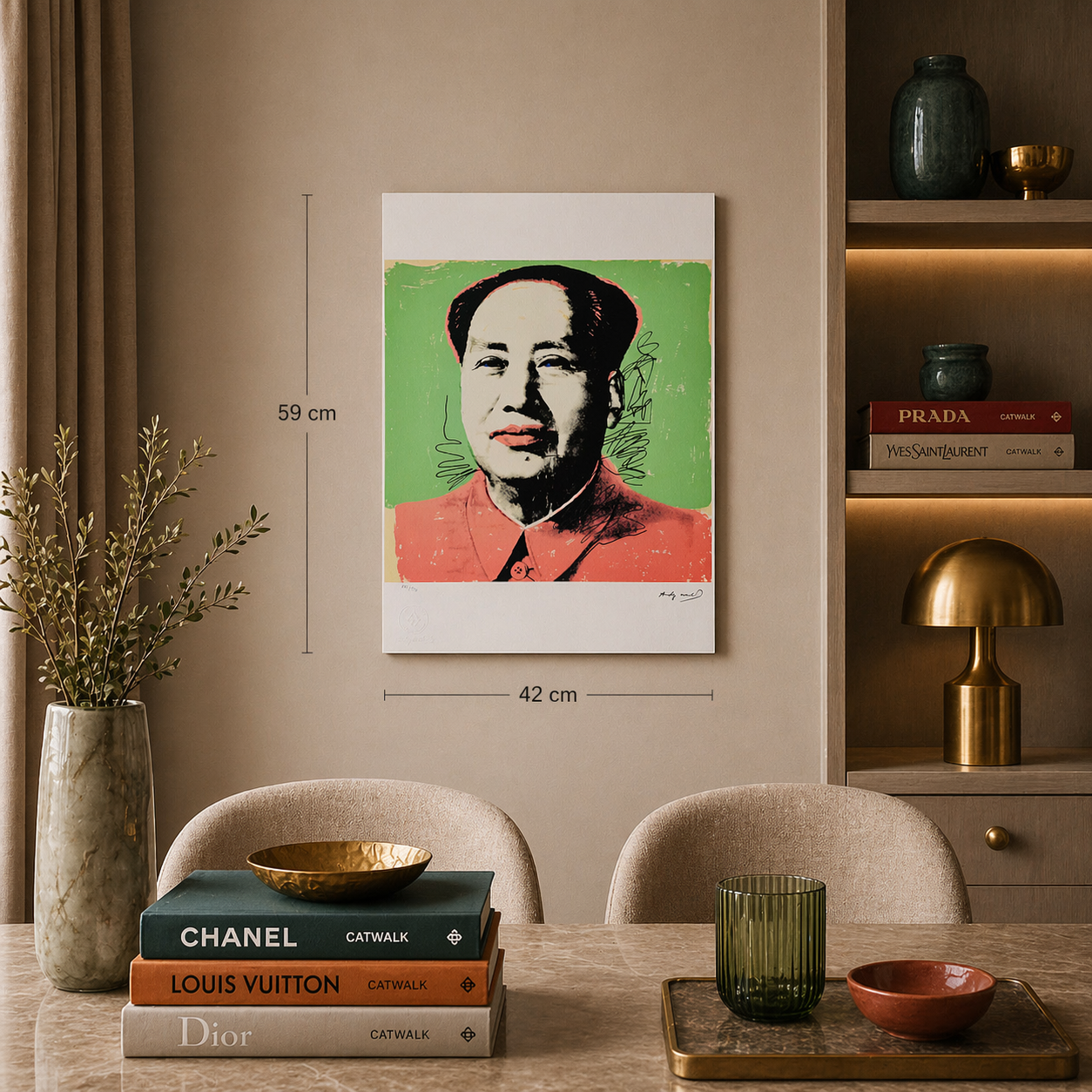Andy Warhol – ‘Mao (Green & Red)’ – Edición limitada y numerada