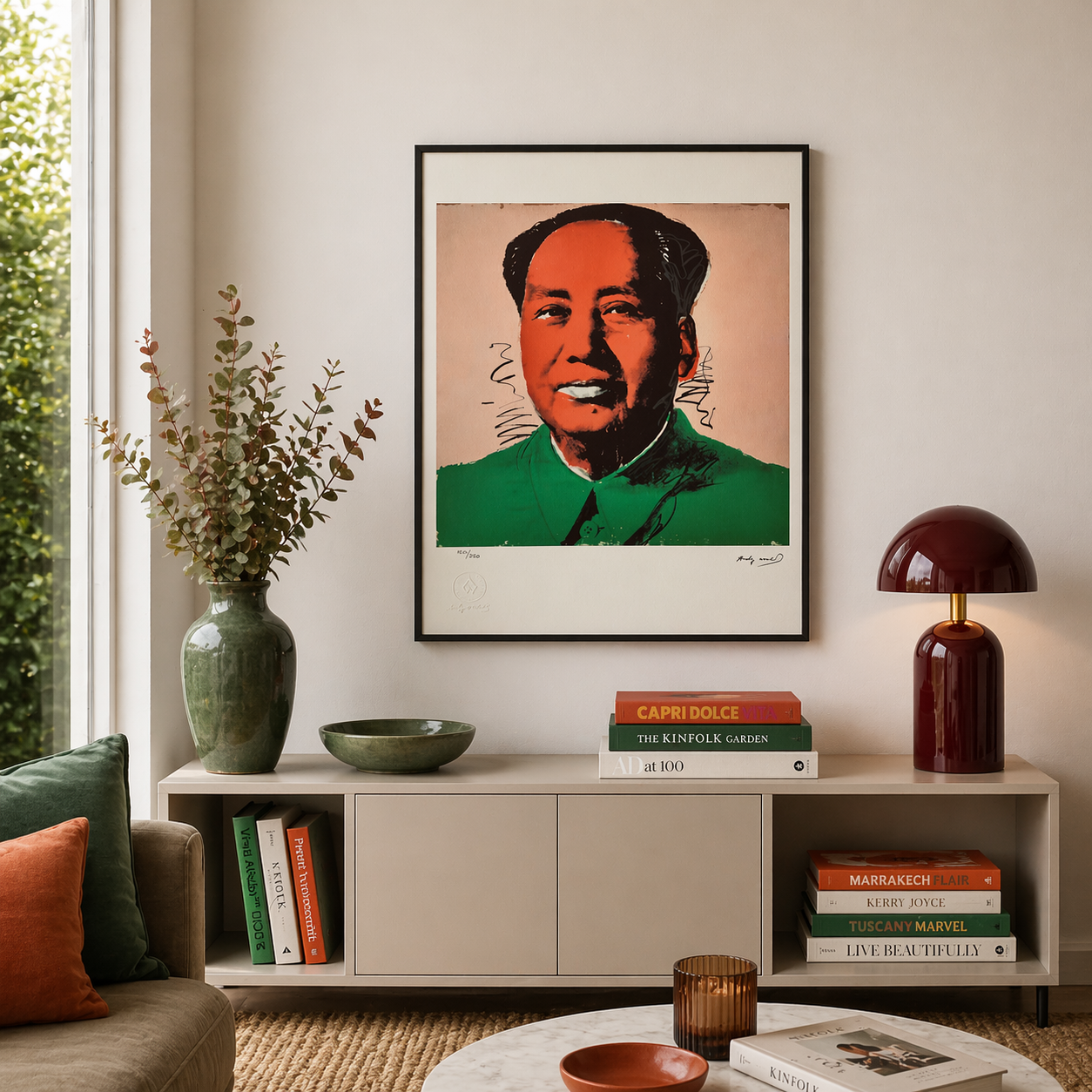 Andy Warhol – ‘Mao (Green & Red)’ – Edición limitada y numerada