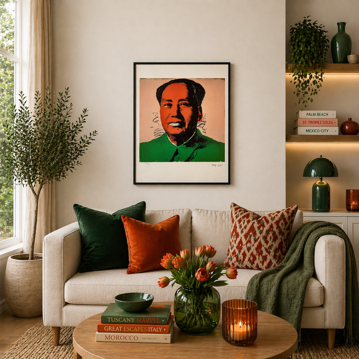 Andy Warhol – ‘Mao (Green & Red)’ – Edición limitada y numerada