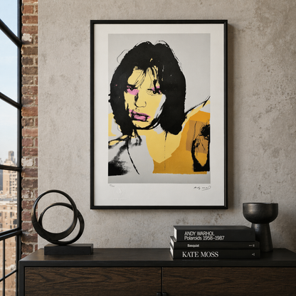 Andy Warhol Mick Jagger (FS II.141, 1975) Litografibågar 300gsm 42x59 cm