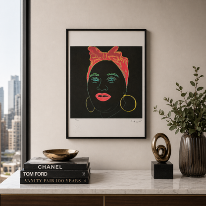 Andy Warhol Femme Noire Lithographie Arches 300gsm 42x59 cm
