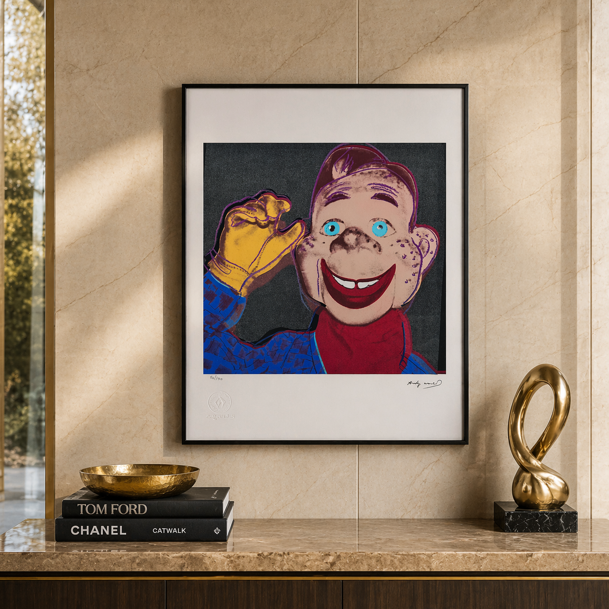 Andy Warhol Howdy Doody Litografi Kemerler 300gsm 42x59 cm
