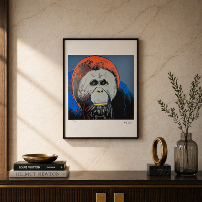 Andy Warhol Orangutang (djur) Litografibågar 300gsm 42x59 cm