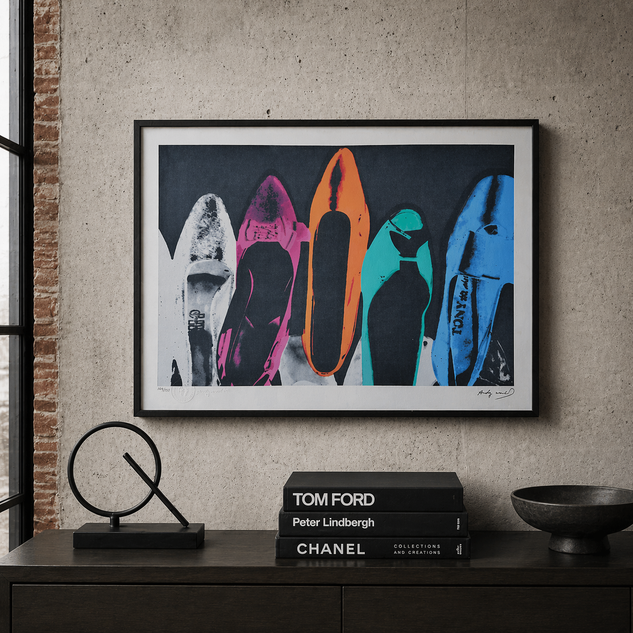 Andy Warhol Chaussures Lithographie Arches 300gsm 42x59 cm