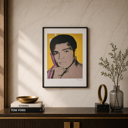 Andy Warhol Muhammad Ali (F. & S. II.182) Litografibuer 300gsm 42x59 cm