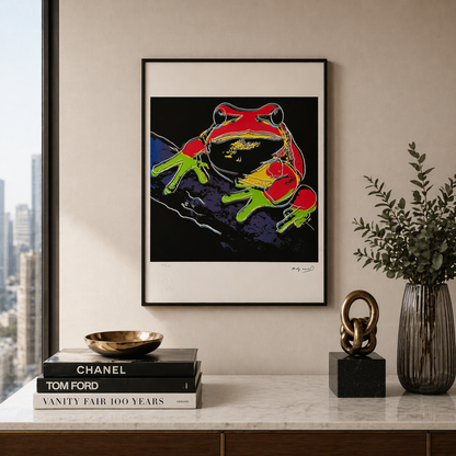 Andy Warhol Frog (Djur) Litografibågar 300gsm 42x59 cm