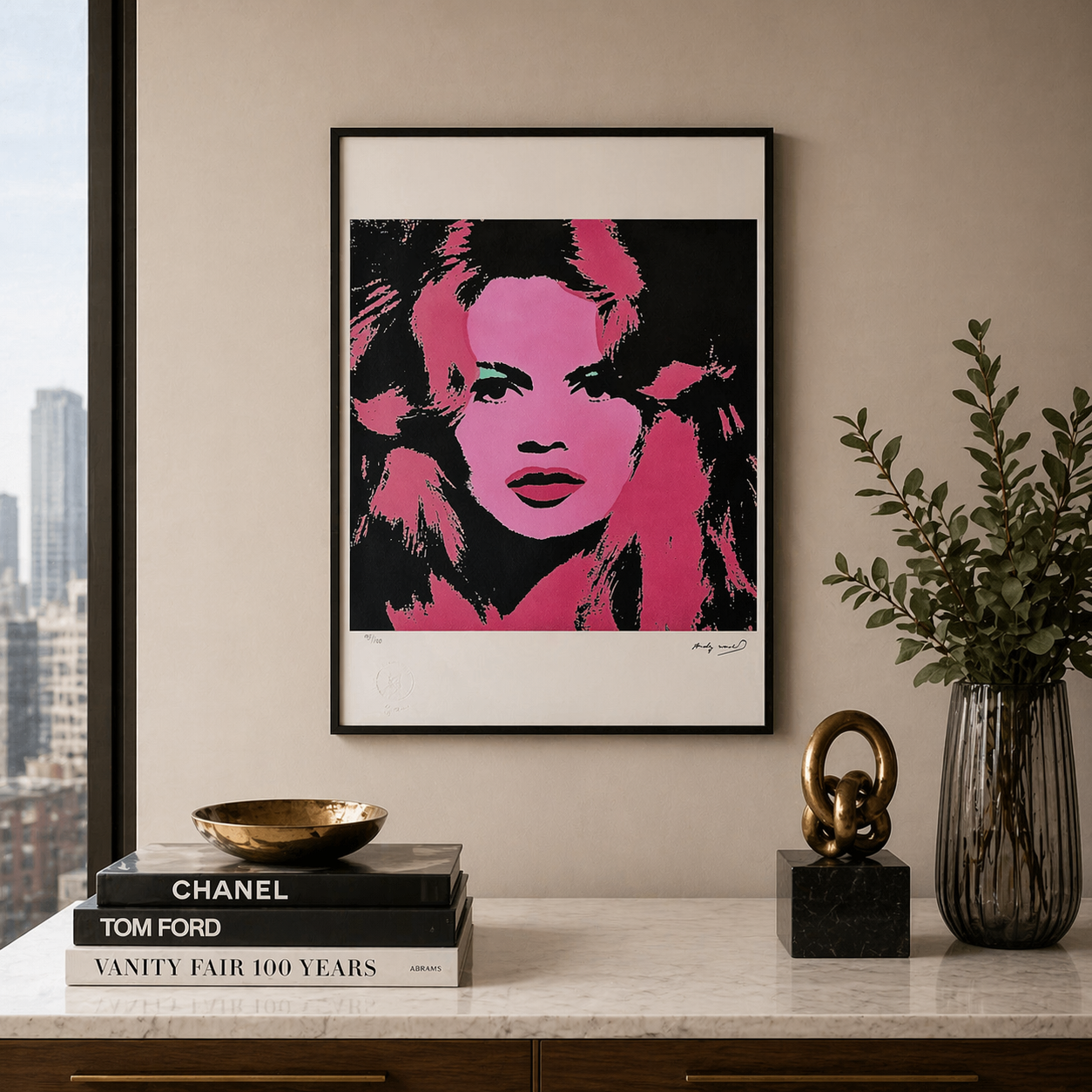 Andy Warhol Brigitte Bardot (Rose) Lithographie Arches 300gsm 42x59 cm