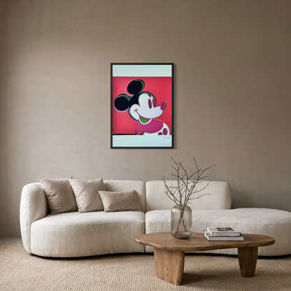 Andy Warhol Mickey Mouse (Rojo) Litografía Arcos 300gsm 42x59 cm