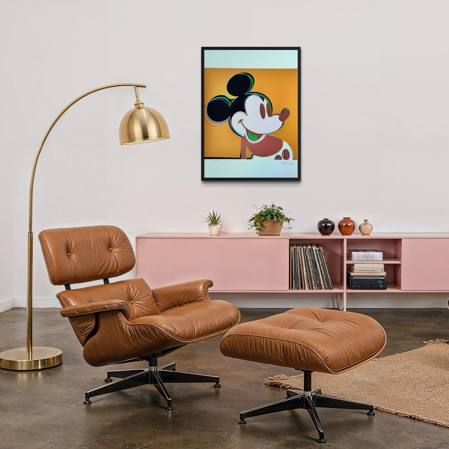 Andy Warhol Mickey Mouse (Dark Yellow) Lithograph Arches 300gsm 42x59 cm