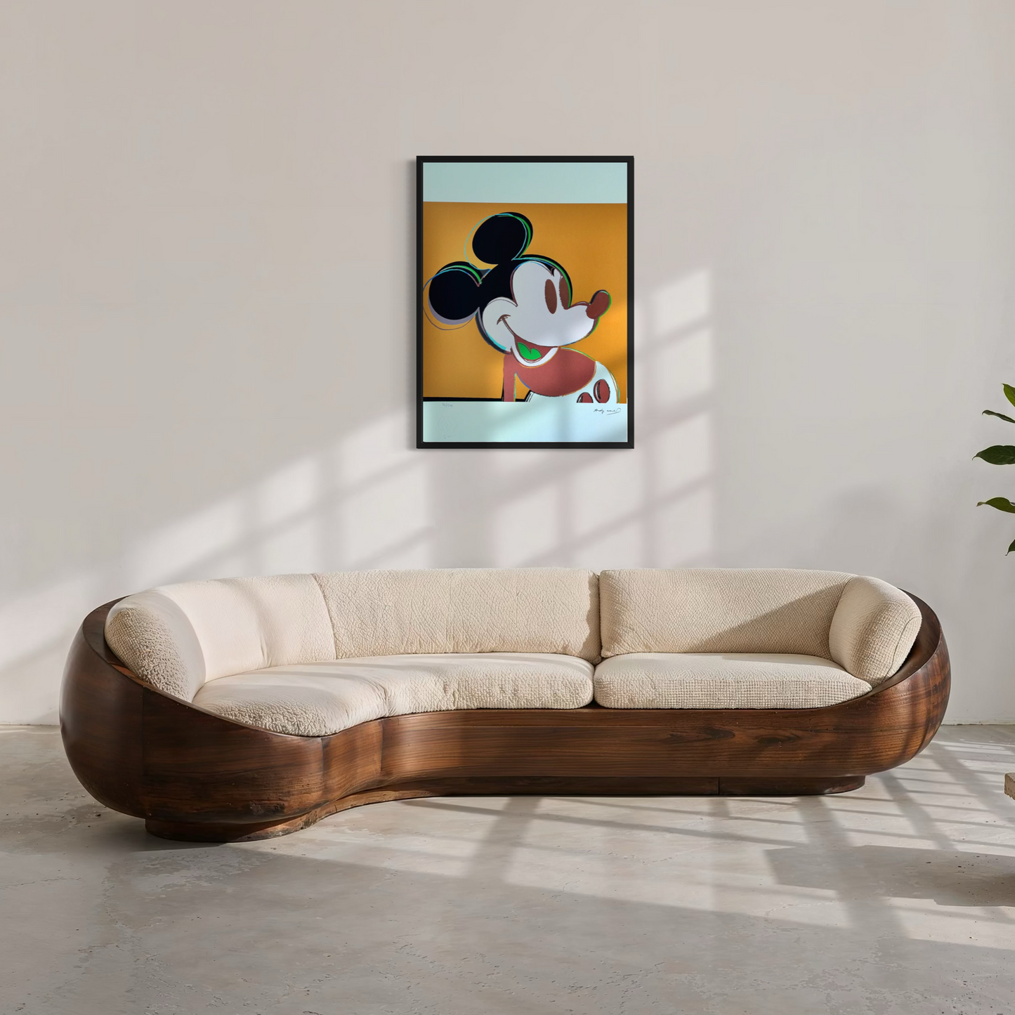 Andy Warhol Mickey Mouse (Dark Yellow) Lithograph Arches 300gsm 42x59 cm