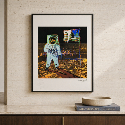 Andy Warhol Moonwalk (Gold & Black) Lithograph Arches 300gsm 42x59 cm