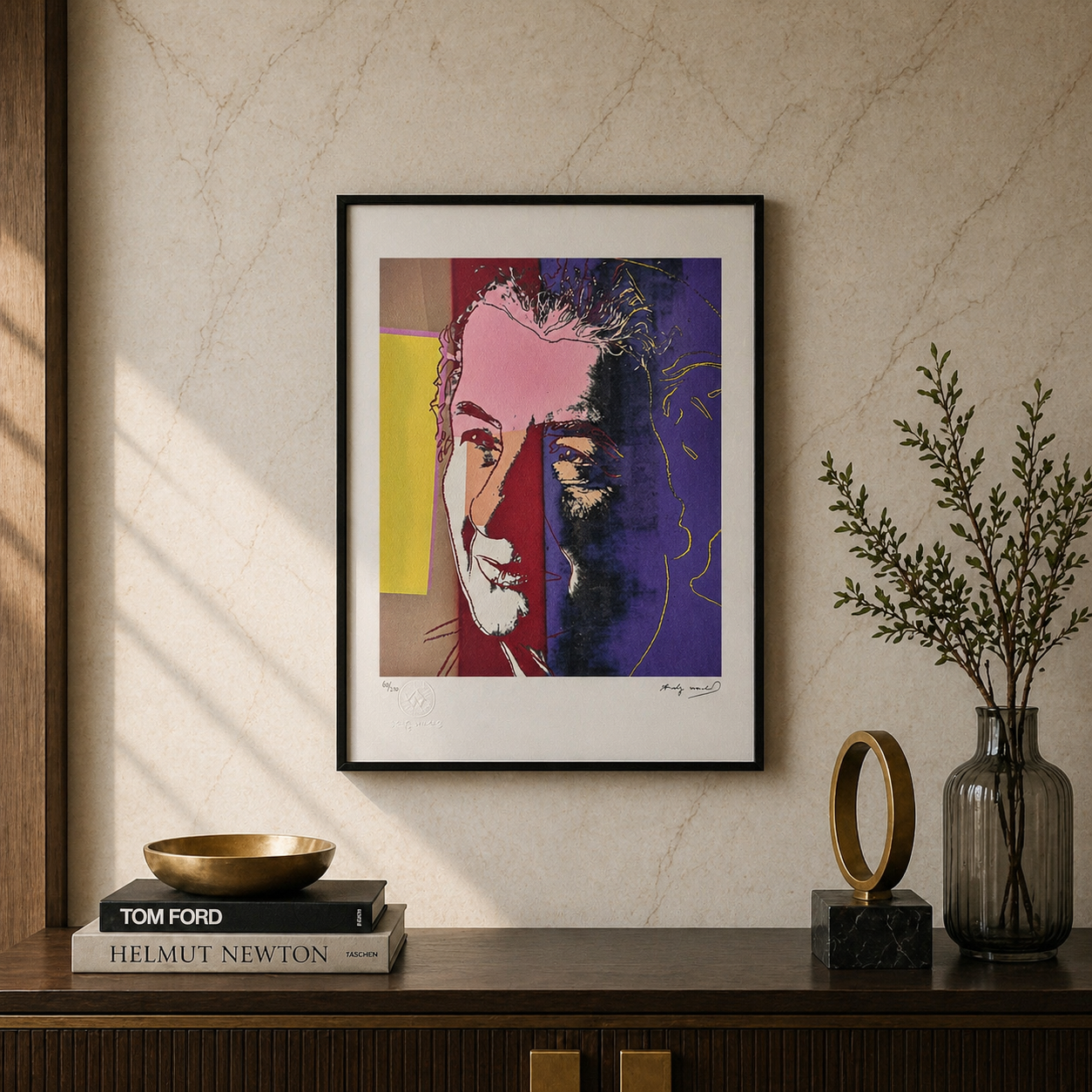 Andy Warhol Golda Meir Litografibågar 300gsm 42x59 cm