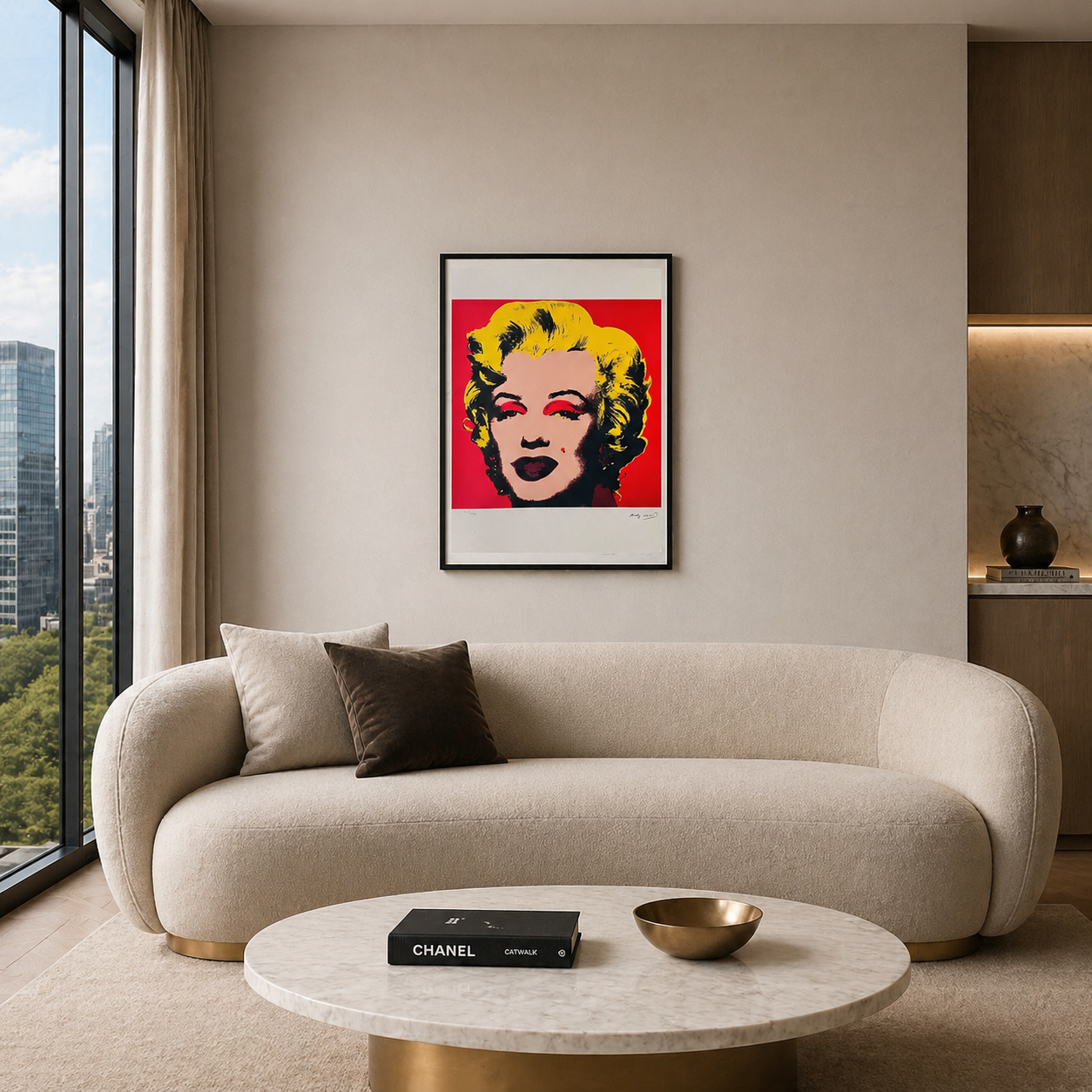 Andy Warhol Marilyn Monroe' (Red) Lithograph Arches 300gsm 42x59 cm