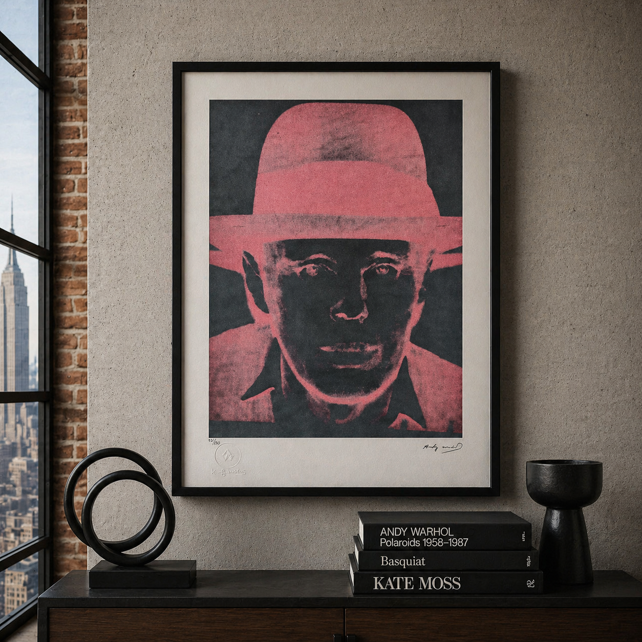 Andy Warhol Joseph Beuys Litografía Arcos 300gsm 42x59 cm