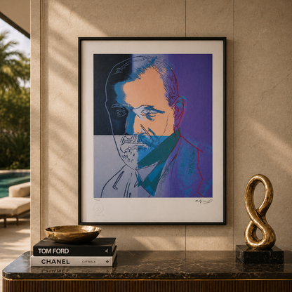 Andy Warhol Sigmund Freud Lithographie Arches 300gsm 42x59 cm