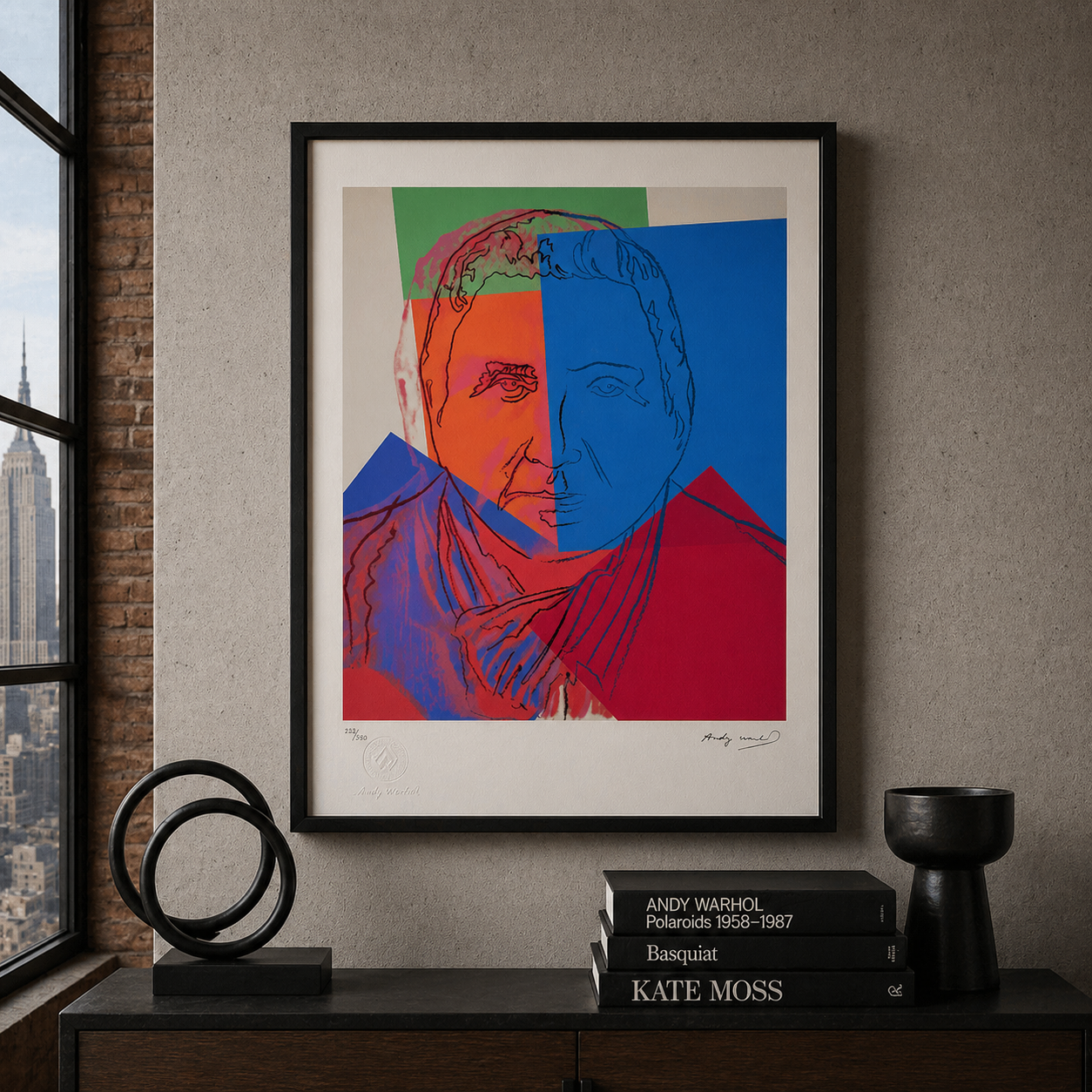 Andy Warhol Gertrude Stein Litografibågar 300gsm 42x59 cm