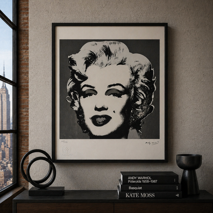Andy Warhol – ‘Marilyn Monroe’ (Negro & Blanco) – Edición limitada y numerada
