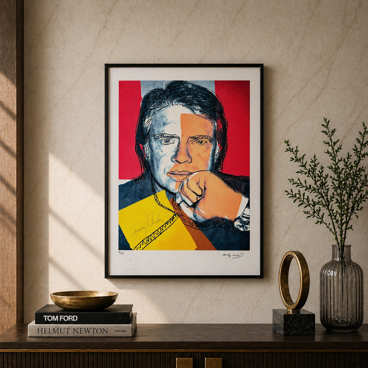Andy Warhol Jimmy Carter Litografia Arcos 300gsm 42x59 cm