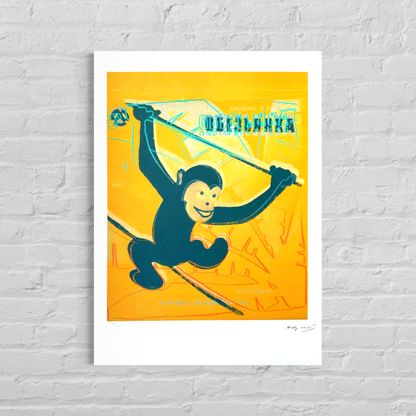 Andy Warhol Macaco Litografia Arcos 300gsm 42x59 cm