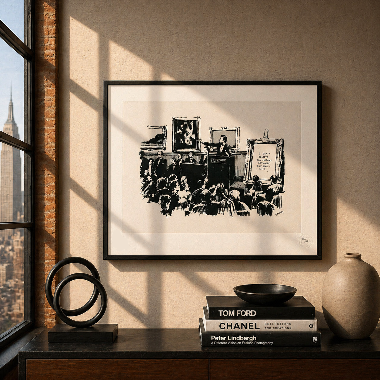 Arcos litográficos Banksy Morons 300gsm 42x59 cm