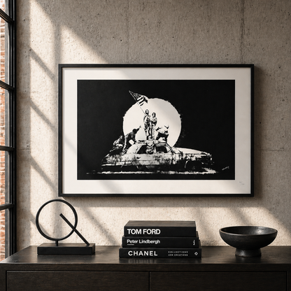 Banksy Flag Lithograph Arches 300gsm 42x59 cm