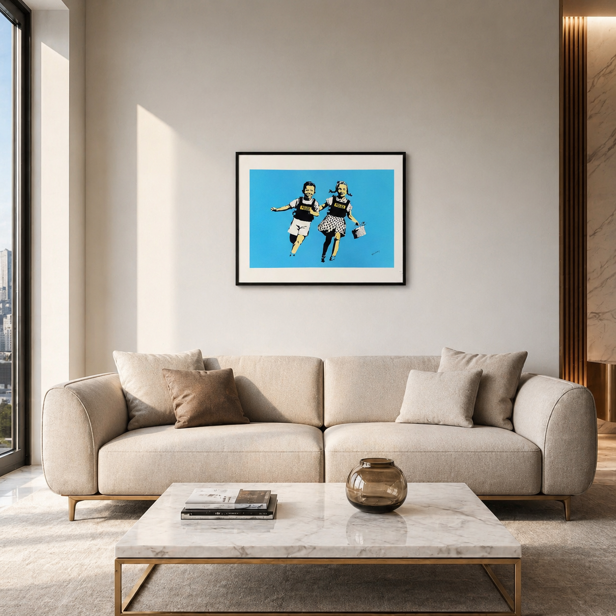 Banksy Police Kids Litografia Arcos 300gsm 42x59 cm