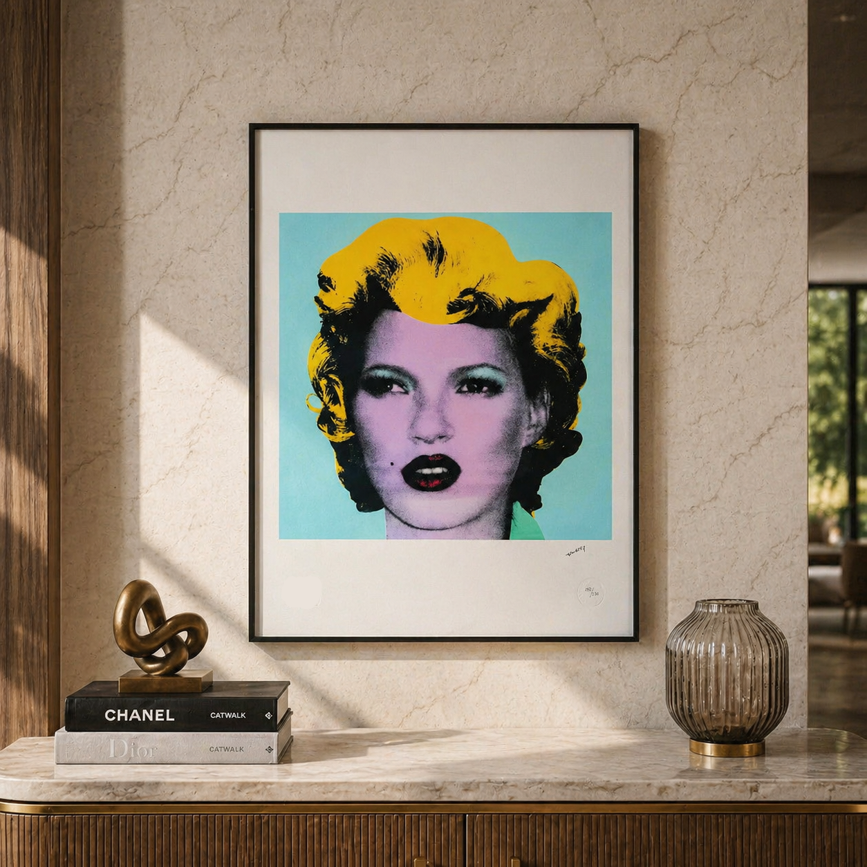 Banksy Kate Moss litografibuer 300gsm 42x59 cm