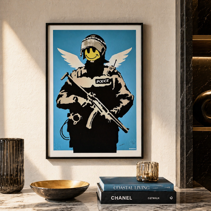 Banksy Flying Copper Lithograph Arches 300gsm 42x59 cm