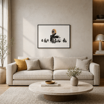 Banksy Donut Litografía Arcos 300gsm 42x59 cm