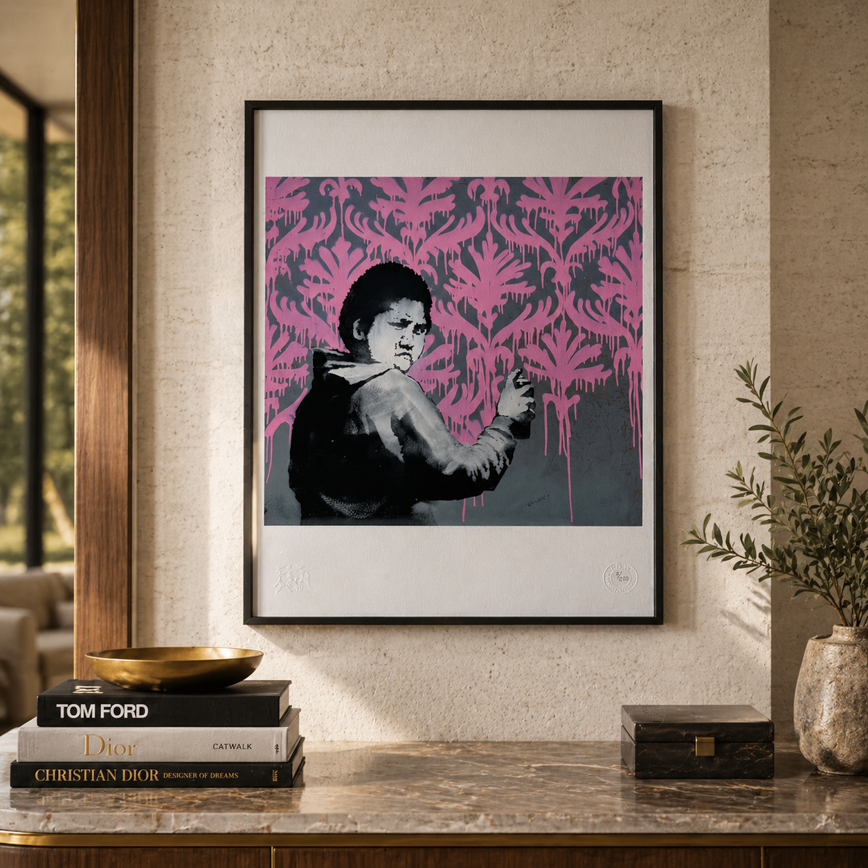 Banksy Go Flock Yourself Lithograph Arches 300gsm 42x59 cm