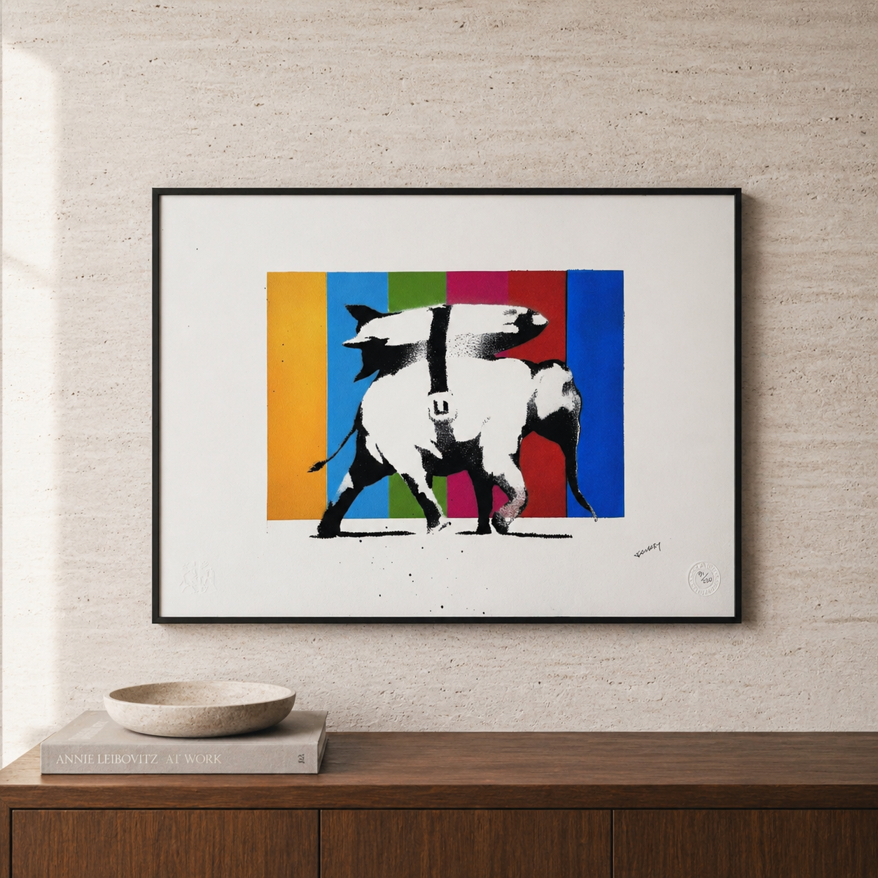 Banksy Heavy Weapons (Multicolor) Lithograph Arches 300gsm 42x59 cm