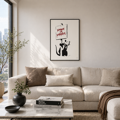 Banksy Parce que je ne vaux rien Lithographie Arches 300 g/m² 42 x 59 cm