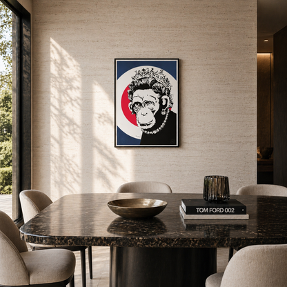 Banksy Queen Monkey Lithograph Arches 300gsm 42x59 cm