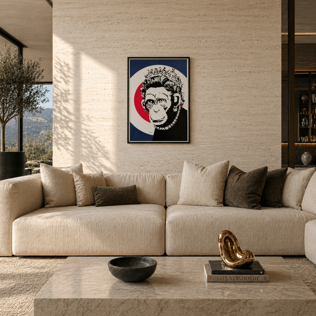 Banksy Queen Monkey Lithograph Arches 300gsm 42x59 cm