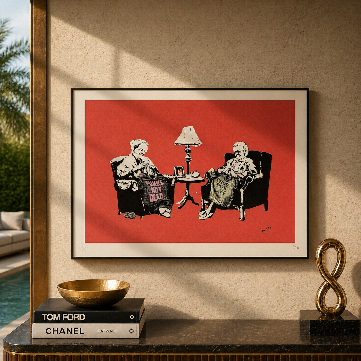Litografía Banksy Grannies Arcos 300gsm 42x59 cm