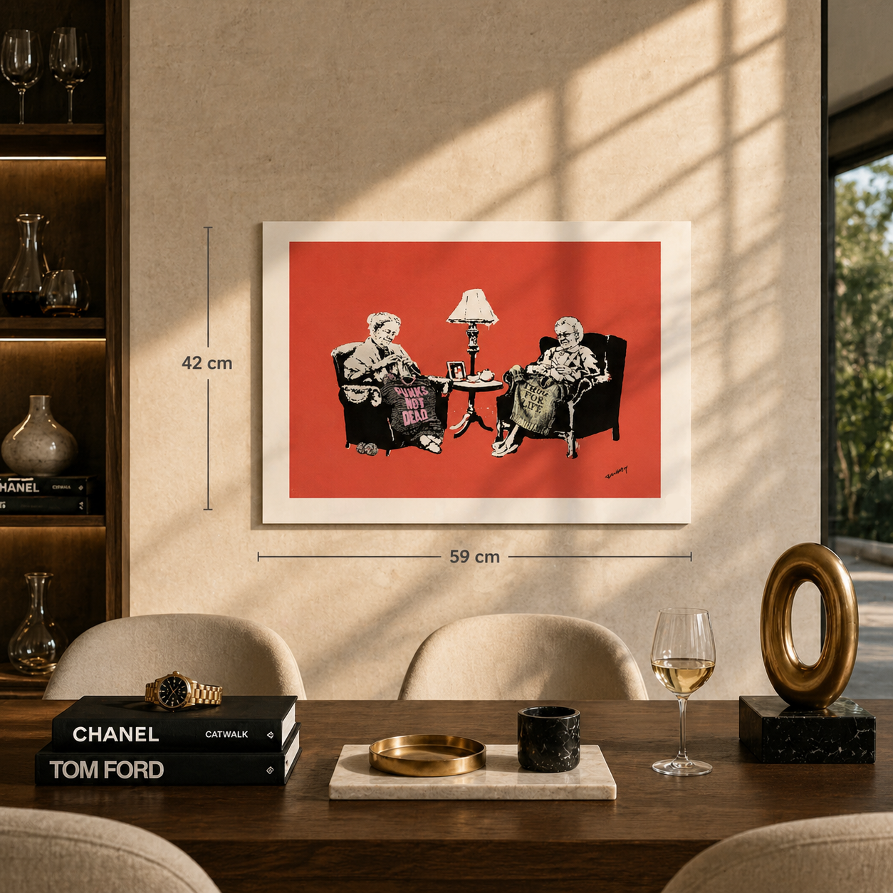 Litografía Banksy Grannies Arcos 300gsm 42x59 cm
