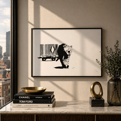 Banksy Stregkode Litografi Buer 300gsm 42x59 cm