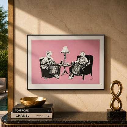 Litografía Banksy Grannies Arcos 300gsm 42x59 cm