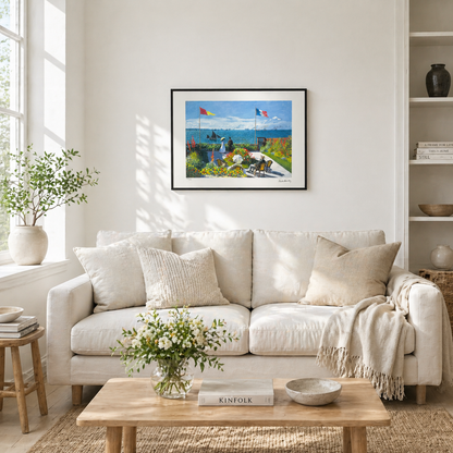 Claude Monet terrasse ved Saint-Adresse Litografibuer 300gsm 42x59 cm