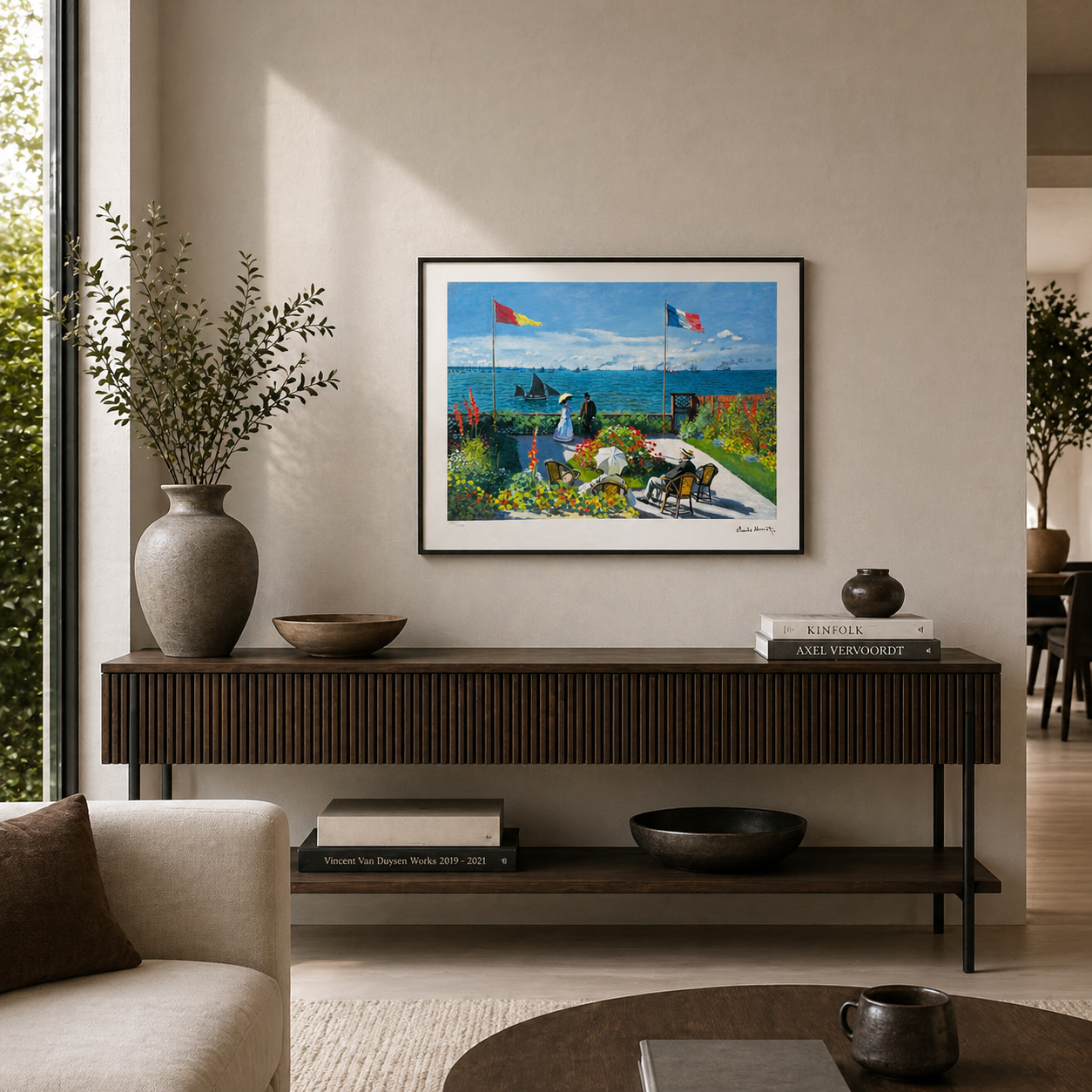 Claude Monet terrasse ved Saint-Adresse Litografibuer 300gsm 42x59 cm