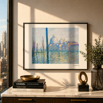 Claude Monet Le Grand Canal à Venise Lithographie Arches 300gsm 42x59 cm